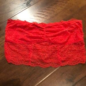 American Eagle outfitters orange lace bandeau med
